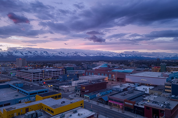 anchorage sunset