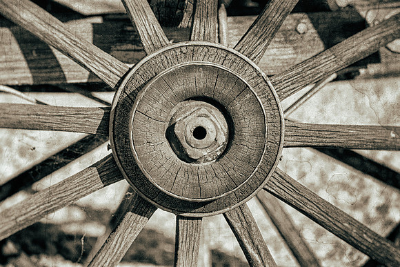 wheel of wagon