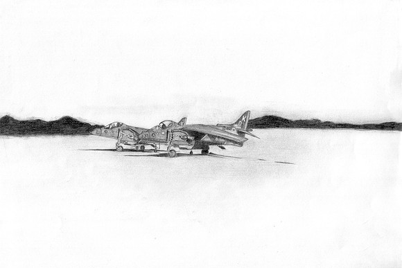 av-8b harrier II night attack