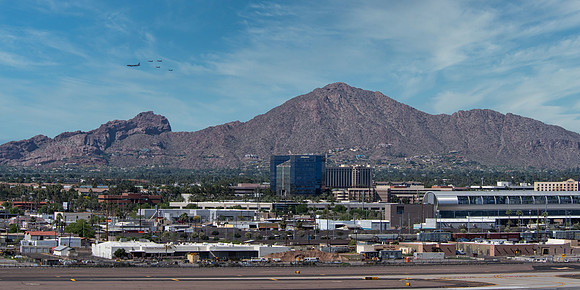 Luke AFB salutes essential workers with flyover